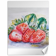 Strawberry Watercolor Figure Canvas 36  X 48  by Wegoenart