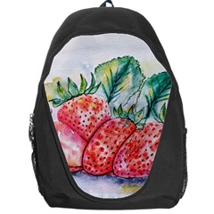 Strawberry Watercolor Figure Backpack Bag