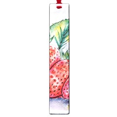 Strawberry Watercolor Figure Large Book Marks by Wegoenart