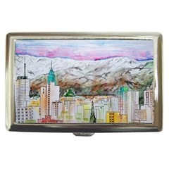 Mendoza City Argentina Mountains Cigarette Money Case by Wegoenart