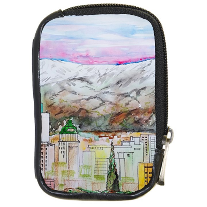 Mendoza City Argentina Mountains Compact Camera Leather Case