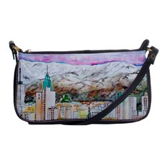 Mendoza City Argentina Mountains Shoulder Clutch Bag by Wegoenart