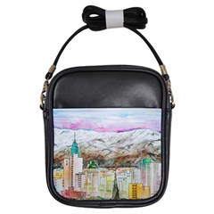 Mendoza City Argentina Mountains Girls Sling Bag by Wegoenart