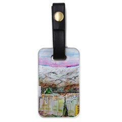 Mendoza City Argentina Mountains Luggage Tag (one Side) by Wegoenart