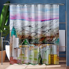 Mendoza City Argentina Mountains Shower Curtain 60  X 72  (medium)  by Wegoenart