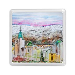 Mendoza City Argentina Mountains Memory Card Reader (square) by Wegoenart