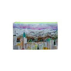 Mendoza City Argentina Mountains Cosmetic Bag (xs) by Wegoenart