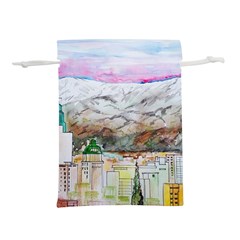 Mendoza City Argentina Mountains Lightweight Drawstring Pouch (m)