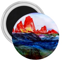 Fitzroy Argentina Chile Patagonia 3  Magnets by Wegoenart