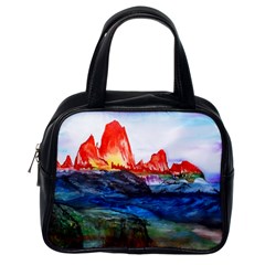 Fitzroy Argentina Chile Patagonia Classic Handbag (one Side) by Wegoenart