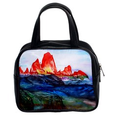 Fitzroy Argentina Chile Patagonia Classic Handbag (two Sides) by Wegoenart