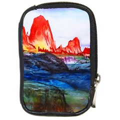 Fitzroy Argentina Chile Patagonia Compact Camera Leather Case by Wegoenart