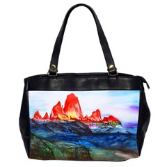 Fitzroy Argentina Chile Patagonia Oversize Office Handbag (2 Sides) by Wegoenart