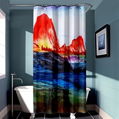 Fitzroy Argentina Chile Patagonia Shower Curtain 36  X 72  (stall)  by Wegoenart