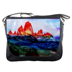 Fitzroy Argentina Chile Patagonia Messenger Bag by Wegoenart