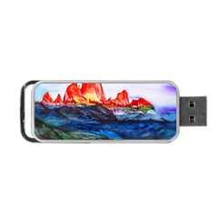 Fitzroy Argentina Chile Patagonia Portable Usb Flash (one Side) by Wegoenart