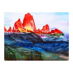 Fitzroy Argentina Chile Patagonia Double Sided Flano Blanket (mini)  by Wegoenart