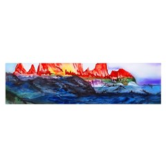 Fitzroy Argentina Chile Patagonia Satin Scarf (oblong) by Wegoenart