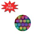 Pattern  1  Mini Buttons (10 pack)  Front