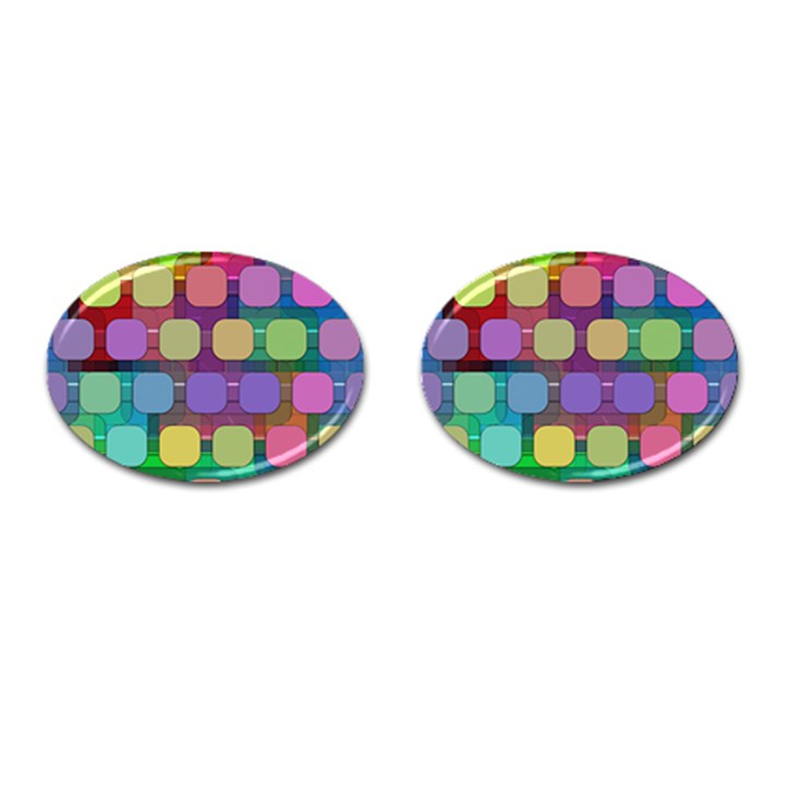 Pattern  Cufflinks (Oval)