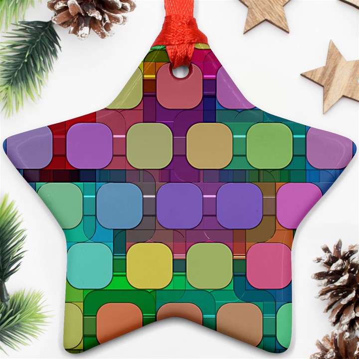 Pattern  Star Ornament (Two Sides)