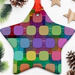 Pattern  Star Ornament (Two Sides) Back