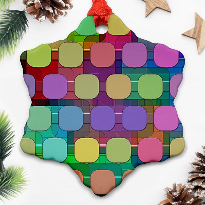 Pattern  Snowflake Ornament (Two Sides)