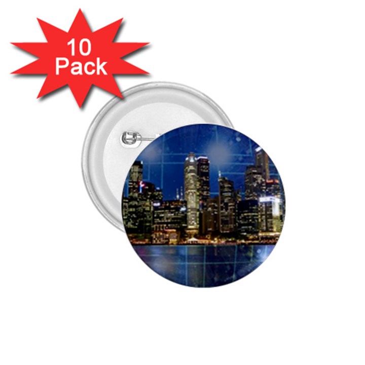 City Smart Modern Future Connect 1.75  Buttons (10 pack)