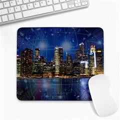 City Smart Modern Future Connect Large Mousepads by Wegoenart