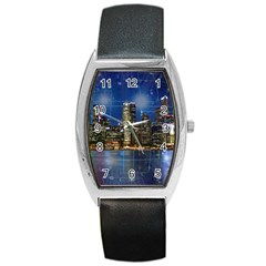 City Smart Modern Future Connect Barrel Style Metal Watch by Wegoenart