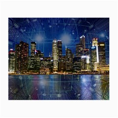 City Smart Modern Future Connect Small Glasses Cloth by Wegoenart