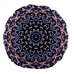 Background Kaleidoscope Abstract Large 18  Premium Round Cushions Front