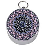 Background Kaleidoscope Abstract Silver Compasses Front