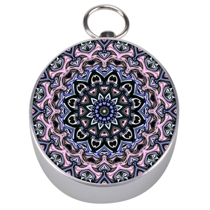 Background Kaleidoscope Abstract Silver Compasses