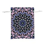 Background Kaleidoscope Abstract Lightweight Drawstring Pouch (M) Front