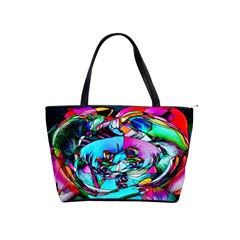 Abstract Flower Painting Classic Shoulder Handbag by Wegoenart