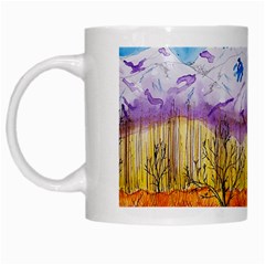 Mendoza Argentina Field Nature White Mugs by Wegoenart