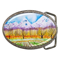 Mendoza Argentina Field Nature Belt Buckles by Wegoenart