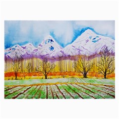 Mendoza Argentina Field Nature Large Glasses Cloth (2 Sides) by Wegoenart