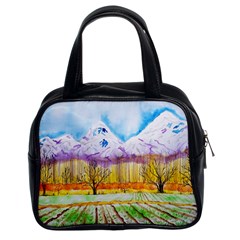 Mendoza Argentina Field Nature Classic Handbag (two Sides) by Wegoenart