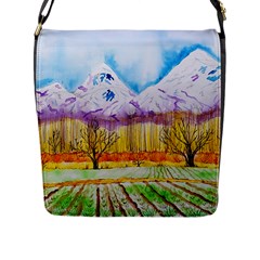 Mendoza Argentina Field Nature Flap Closure Messenger Bag (l) by Wegoenart