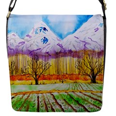 Mendoza Argentina Field Nature Flap Closure Messenger Bag (s) by Wegoenart