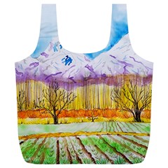 Mendoza Argentina Field Nature Full Print Recycle Bag (xl) by Wegoenart