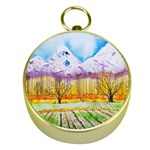 Mendoza Argentina Field Nature Gold Compasses Front