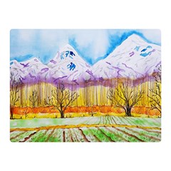 Mendoza Argentina Field Nature Double Sided Flano Blanket (mini)  by Wegoenart