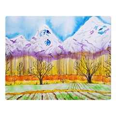 Mendoza Argentina Field Nature Double Sided Flano Blanket (large)  by Wegoenart