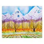 Mendoza Argentina Field Nature Double Sided Flano Blanket (Large)  80 x60  Blanket Front