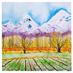 Mendoza Argentina Field Nature Wooden Puzzle Square