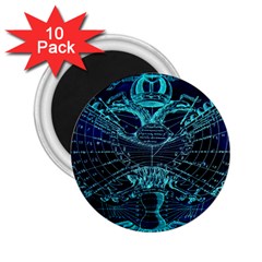 Zodiac Sign Astrology Horoscope 2 25  Magnets (10 Pack)  by Wegoenart