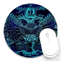 Zodiac Sign Astrology Horoscope Round Mousepads by Wegoenart